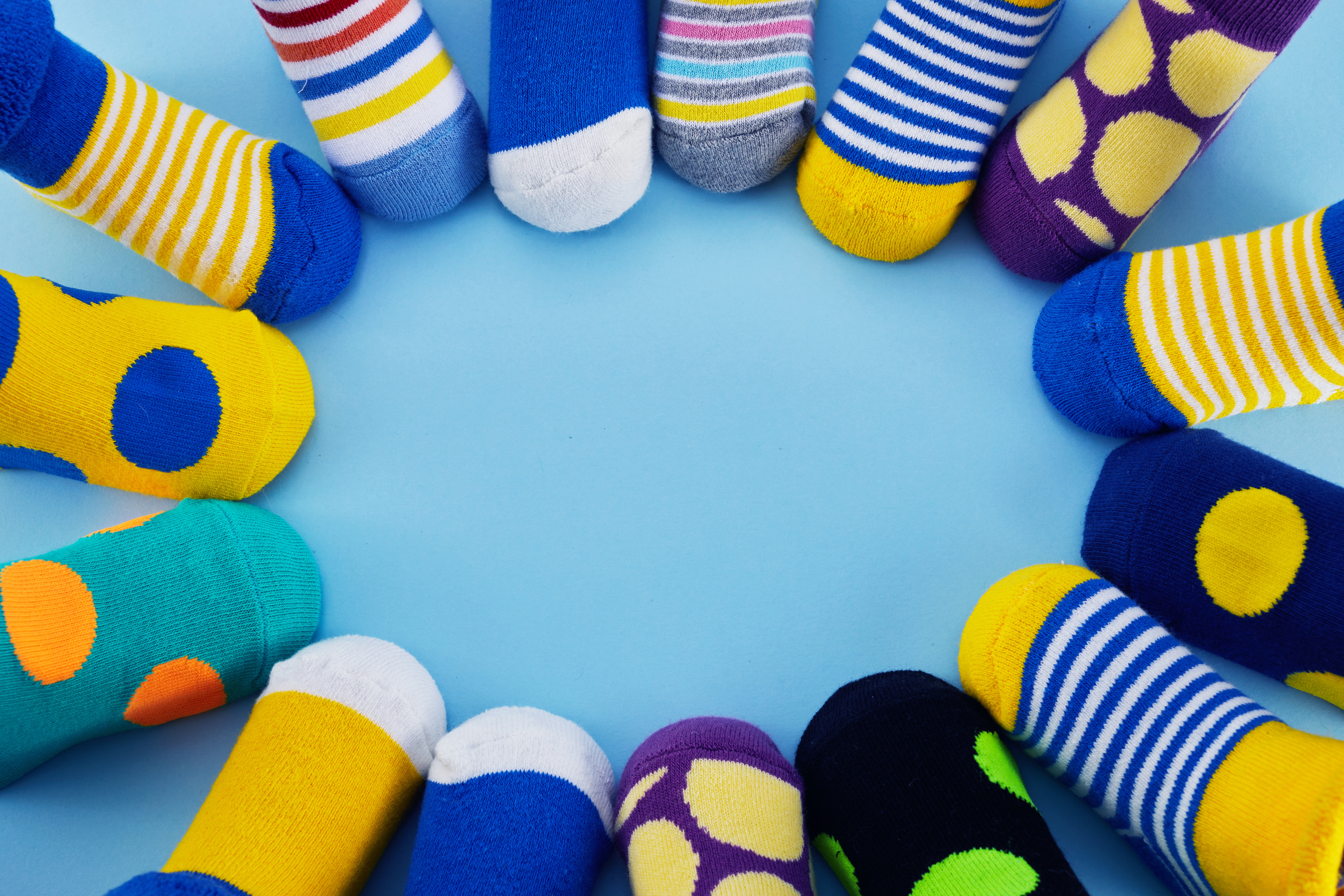 World down Syndrome Day Background. Rock You Socks.